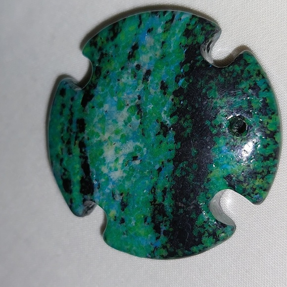 Stone Surfers Cross Great Condition. This has a hole for a Necklace. - Picture 2 of 5